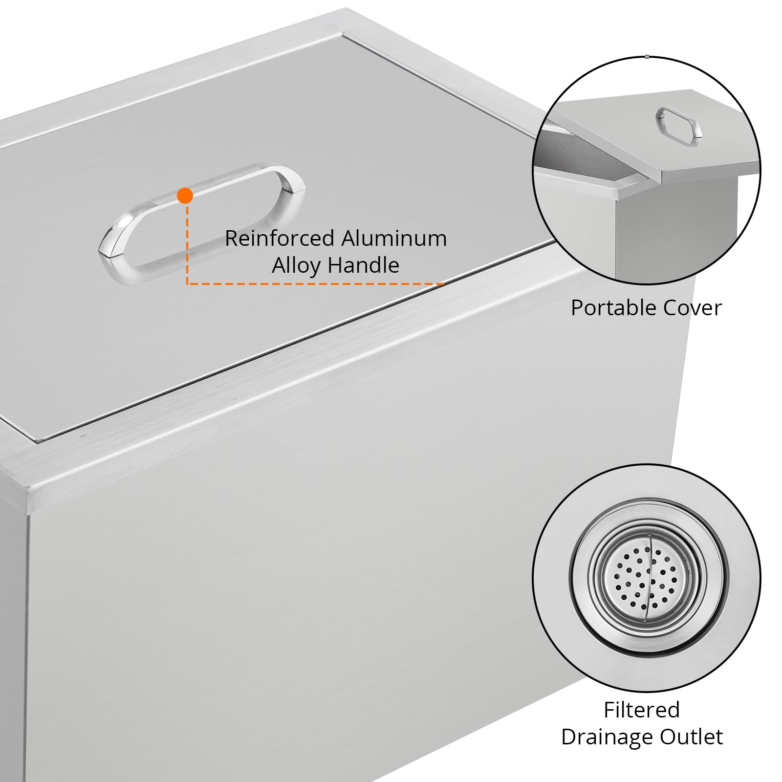 Isolation thermique du bac à glace Garvee sans électricité